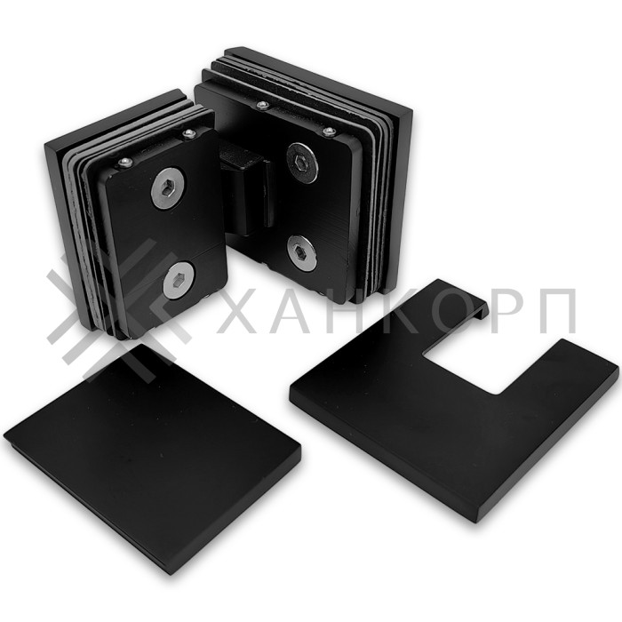 Петля Сирена FDP-212 стекло-стекло 180˚, латунь/черный