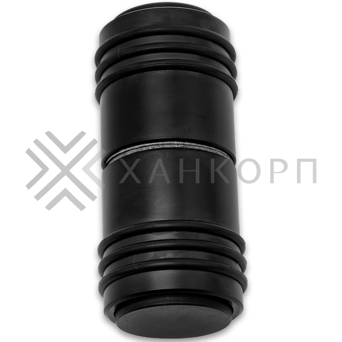 Ручка кноб Йота FDR-143 с двумя резиновыми торцами, алюминий/черный