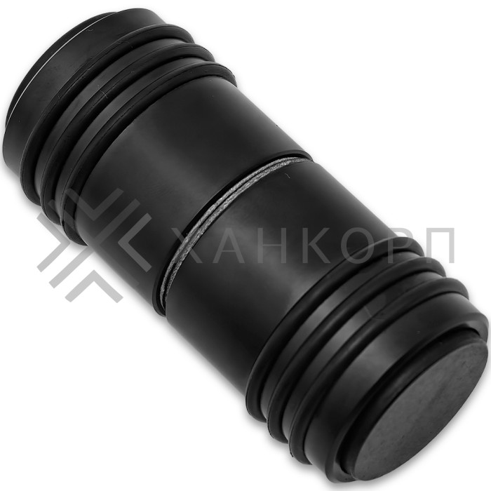 Ручка кноб Йота FDR-143 с двумя резиновыми торцами, алюминий/черный