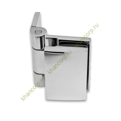 Петля Рея FDP-220 стена-стекло 90° с крышками латунь/хром