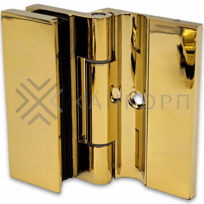 Петля Гера FDP-120 стена-стекло 90˚ открывание наружу, цинк/золото