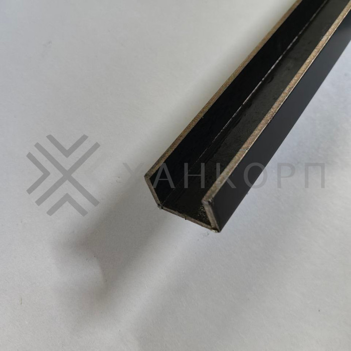 Поручень FOP-210, 16.8x13 под стекло 12 мм длина 4 м, нержавейка/черный