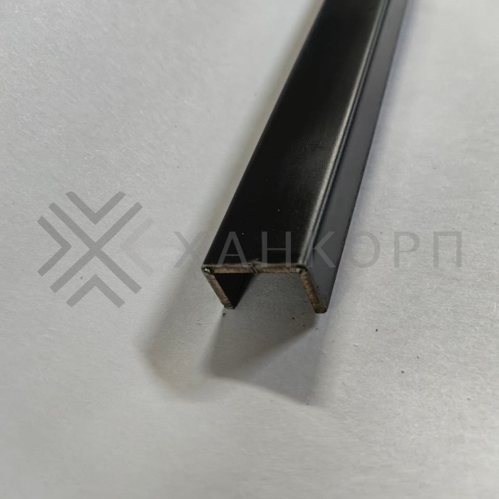 Поручень FOP-210, 16.8x13 под стекло 12 мм длина 4 м, нержавейка/черный