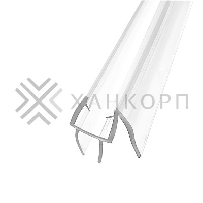 Уплотнитель ПРЕМИУМ нижний прозрачный 2.2 м под стекло 10 мм FDPP-406.10 PVC/CL