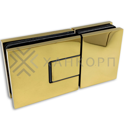 Петля Сирена FDP-212 стекло-стекло 180˚, латунь/золото