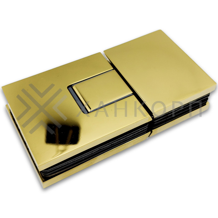 Петля Сирена FDP-212 стекло-стекло 180˚, латунь/золото