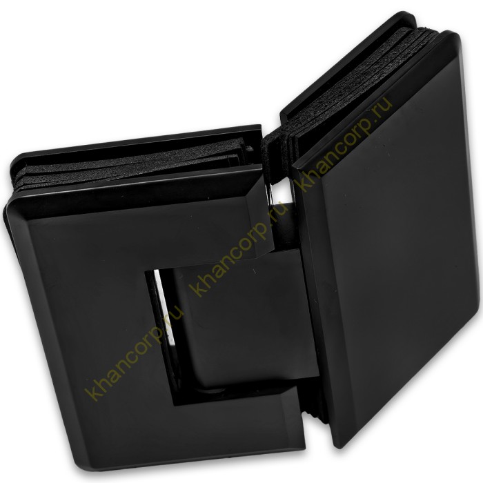 Петля Бета β FDP-24 стекло-стекло 135˚, нержавейка/черный