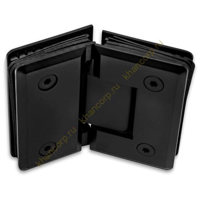 Петля Бета β FDP-24 стекло-стекло 135˚, нержавейка/черный