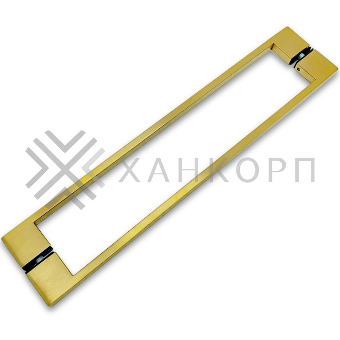 Ручка скоба FDR-92, 10х15х450х1.0 мм, нержавейка/брашированное золото