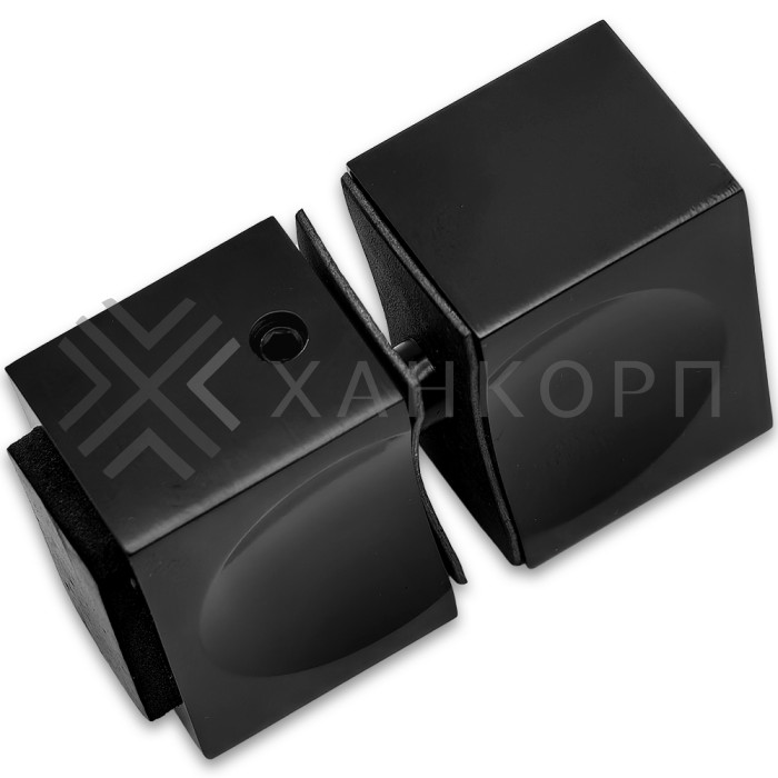 Ручка кноб FDR-66 с одним резиновым торцом, алюминий/черный