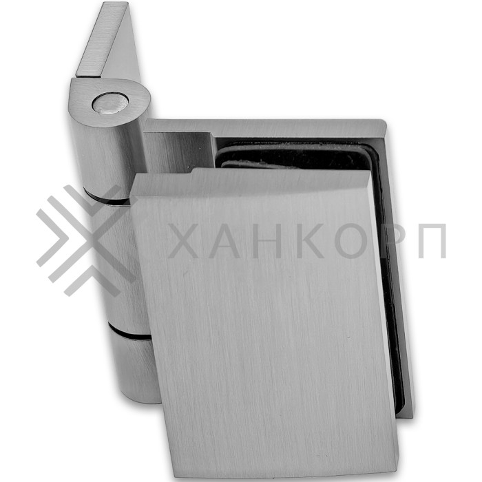 Петля Рея FDP-220 стена-стекло 90° с крышками латунь/матовый