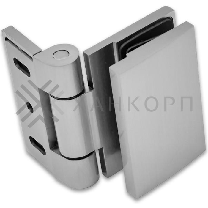 Петля Рея FDP-220 стена-стекло 90° с крышками латунь/матовый