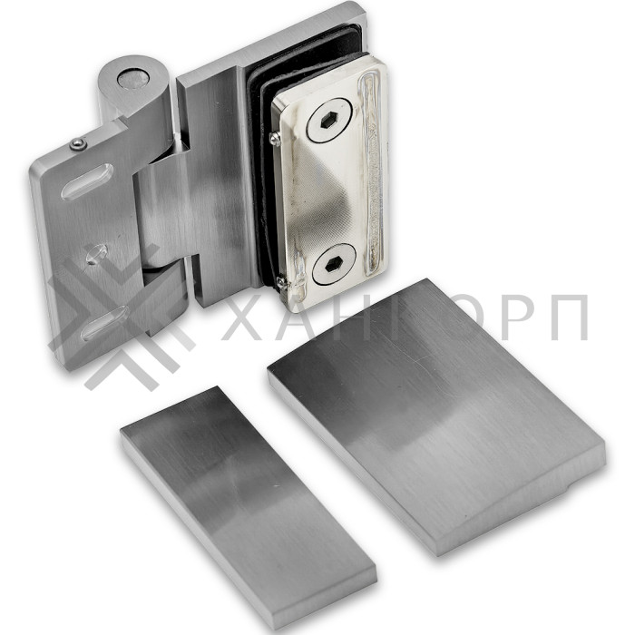 Петля Рея FDP-220 стена-стекло 90° с крышками латунь/матовый