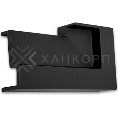 Заглушка FDPA-430R ПРАВАЯ торцевая для порога FDPA-43.15, ПВХ/черный