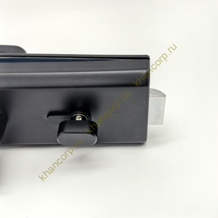 Замок FKZ-35 с нажимной для стеклянной двери ключ/защелка, нержавейка/черный