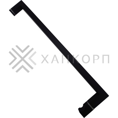 Ручка скоба FDR-85, 19х19х450х1.0 мм, нержавейка/черный