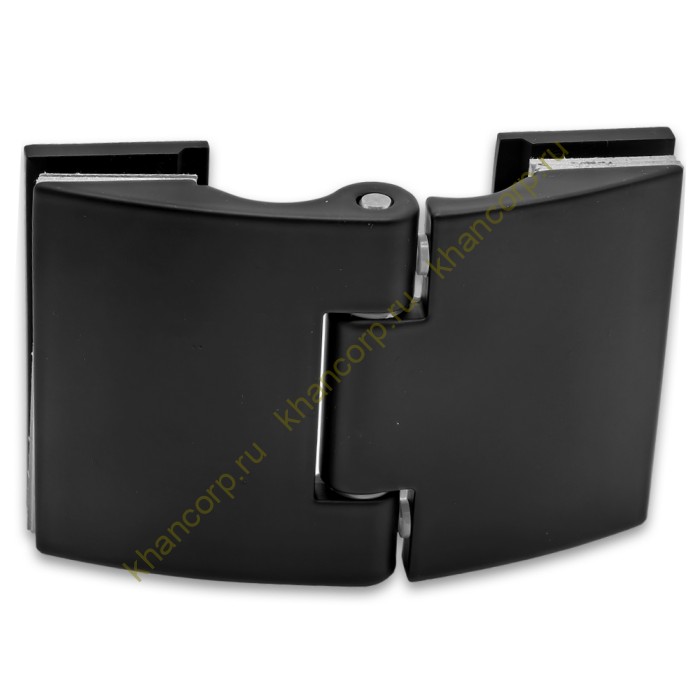 Петля Европа FDP-115 стекло-стекло 180˚ без крышек, цинк/черный