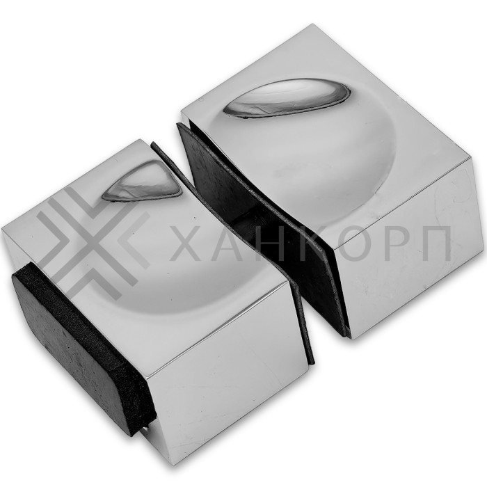 Ручка кноб FDR-66 с одним резиновым торцом, алюминий/хром