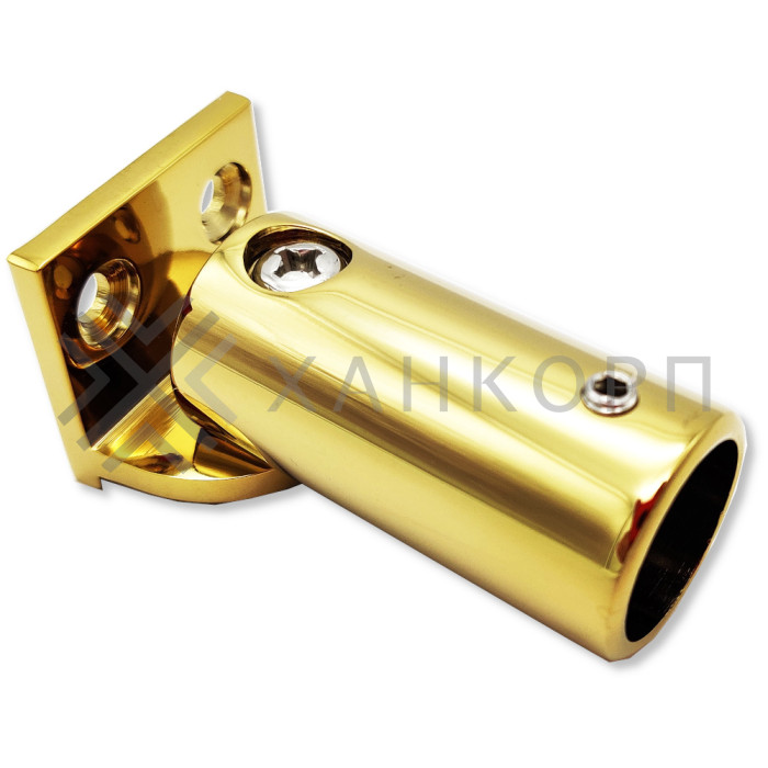 Крепление FDC-15 трубы 19 к стене 0°-180°, нержавейка/золото