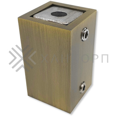 Крепление FDC-60 трубы 15х15 к стене, нержавейка/бронза