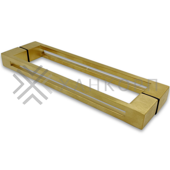 Ручка скоба FDR-89, 30х10х300х1.0 мм, нержавейка/брашированное золото