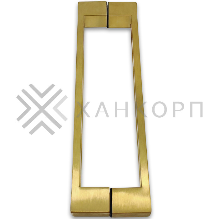 Ручка скоба FDR-89, 30х10х300х1.0 мм, нержавейка/брашированное золото