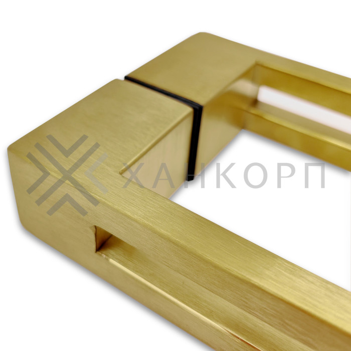 Ручка скоба FDR-89, 30х10х300х1.0 мм, нержавейка/брашированное золото