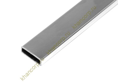 Труба FDT-301, 30х10х1.0 мм 1 м, нержавейка/матовый