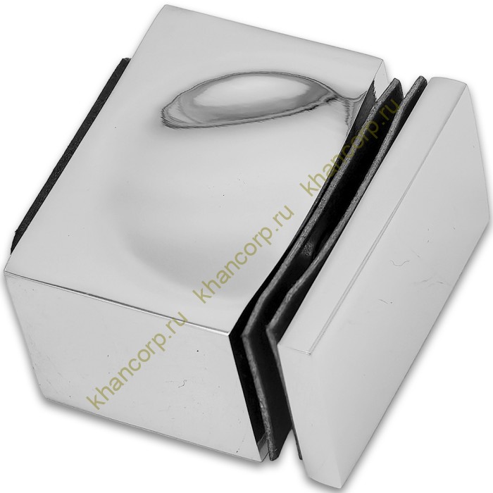 Ручка кноб FDR-67 с резиновым торцом (односторонняя), алюминий/хром