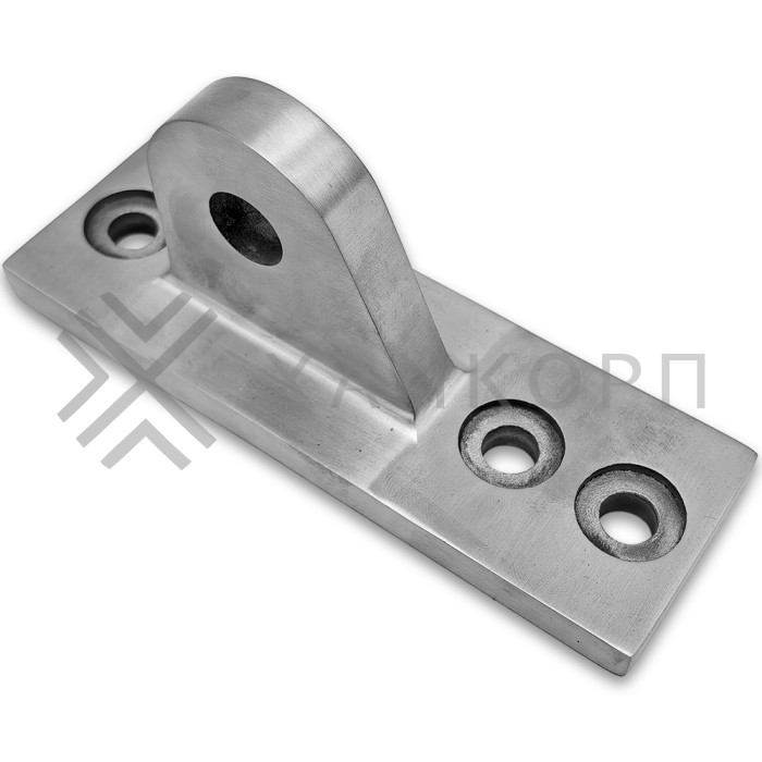 Крепление ванта FN-131 к стойке алюминиевого фасада M14, нержавейка/матовый