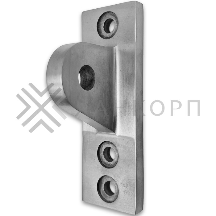 Крепление ванта FN-131 к стойке алюминиевого фасада M14, нержавейка/матовый