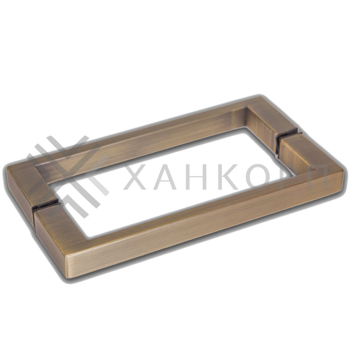 Ручка скоба FDR-76, 20х10х200 мм, нержавейка/бронза