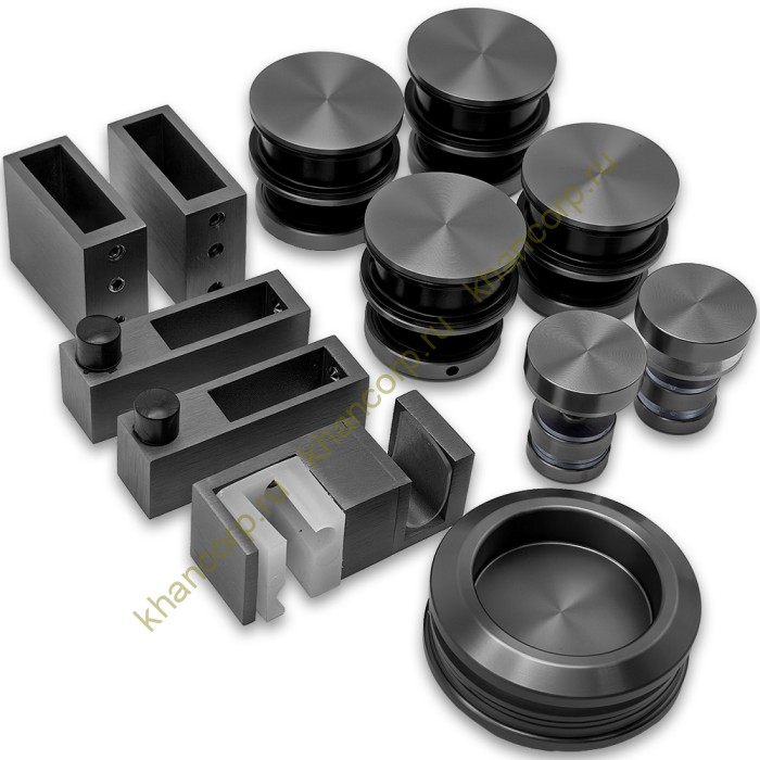 Раздвижная система Альфа α FDS-5, с двойной направляющей, нержавейка/оружейная сталь