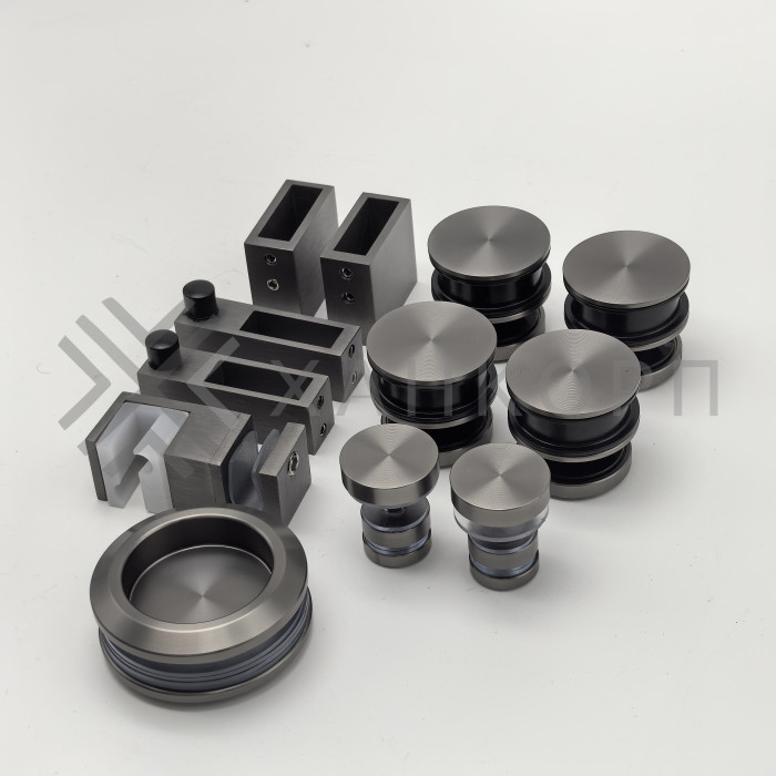 Раздвижная система Альфа α FDS-5, с двойной направляющей, нержавейка/оружейная сталь