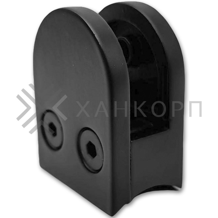 Крепление стекла FKK-80, 40х50х27 к круглой трубе Ø38 литое, нержавейка/черный