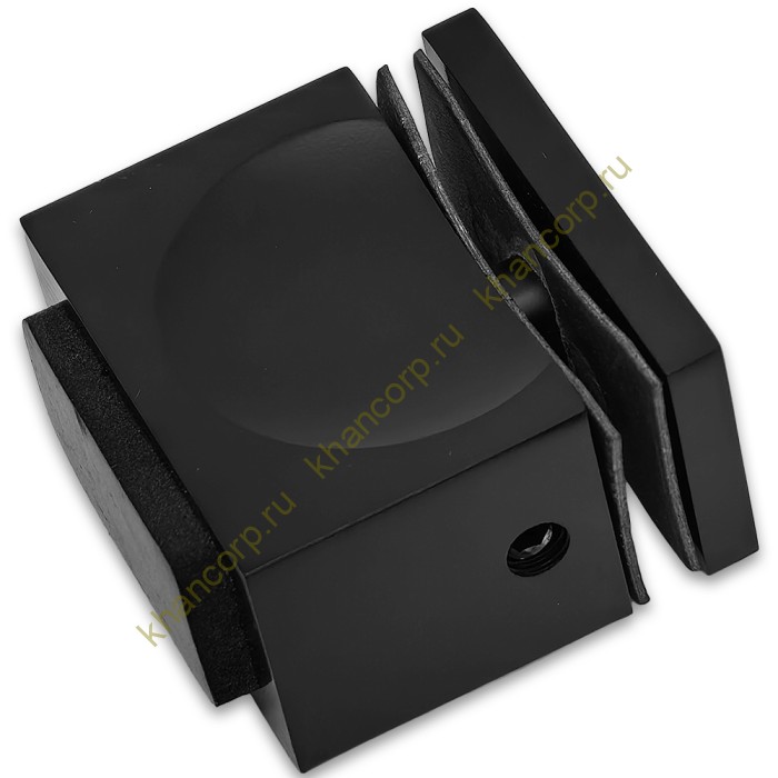 Ручка кноб FDR-67 с резиновым торцом (односторонняя), алюминий/черный