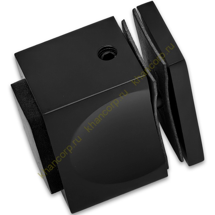 Ручка кноб FDR-67 с резиновым торцом (односторонняя), алюминий/черный