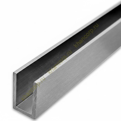 Профиль FDPA-50.3 п-образный 20х13х2 мм под стекло 8 мм, 3 м, алюминий/матовый