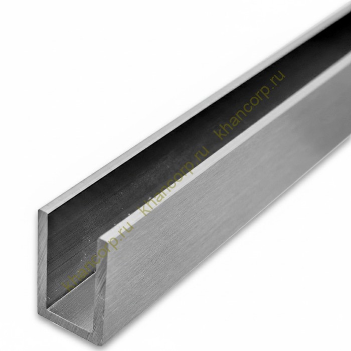 Профиль FDPA-50.3 п-образный 20х13х2 мм под стекло 8 мм, 3 м, алюминий/матовый