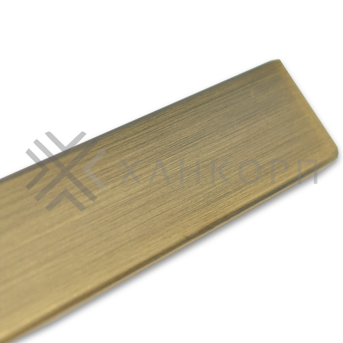 Труба FDT-351, 30х10х1.5мм 1 м, нержавейка/бронза