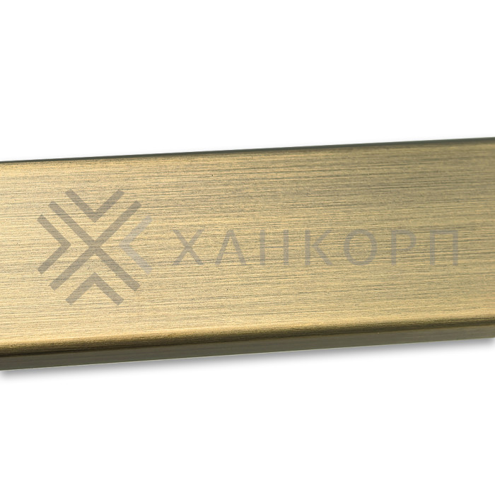 Труба FDT-351, 30х10х1.5мм 1 м, нержавейка/бронза