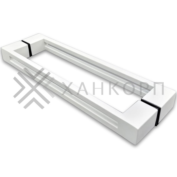 Ручка скоба FDR-89, 30х10х300х1.0 мм, нержавейка/белый