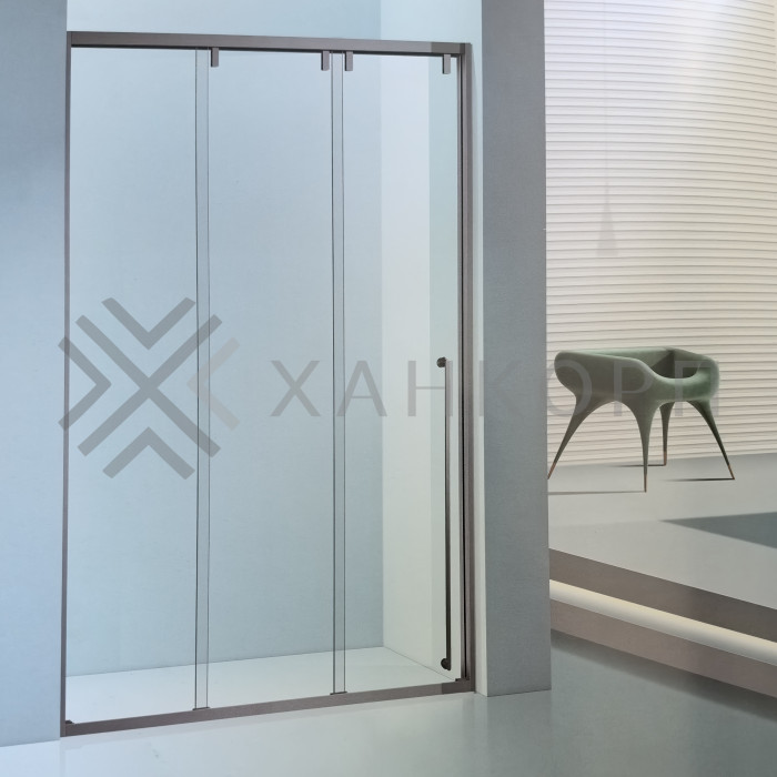 Раздвижная система Нимфа FDS-9 в проем телескопическая, нержавейка/полированный