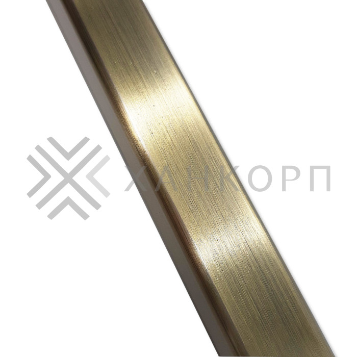 Труба FDT-551, 15х15х1.5 мм 1 м, нержавейка/бронза