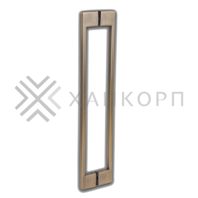 Ручка скоба FDR-92, 10х15х450х1.0 мм, нержавейка/бронза