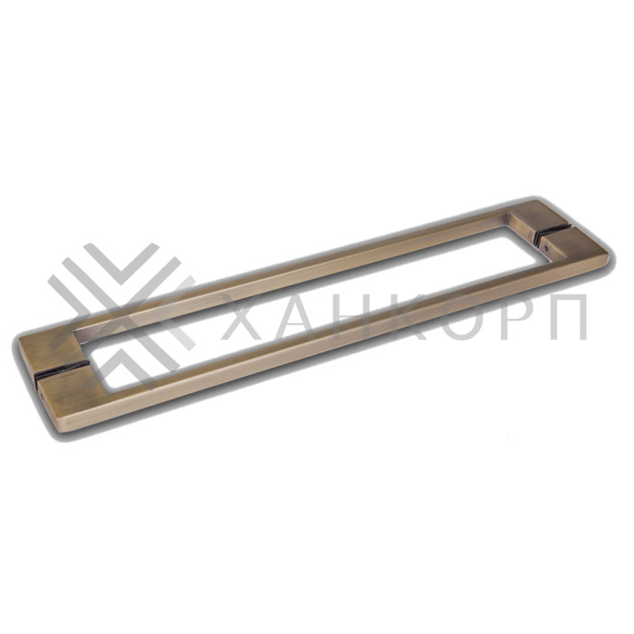 Ручка скоба FDR-92, 10х15х450х1.0 мм, нержавейка/бронза