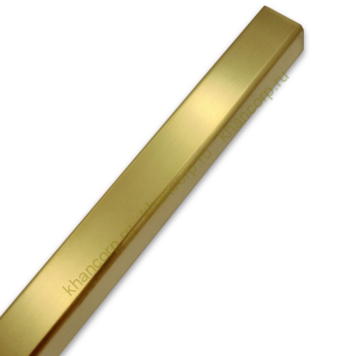 Труба FDT-551, 15х15х1.5 мм 1 м, нержавейка/брашированное золото