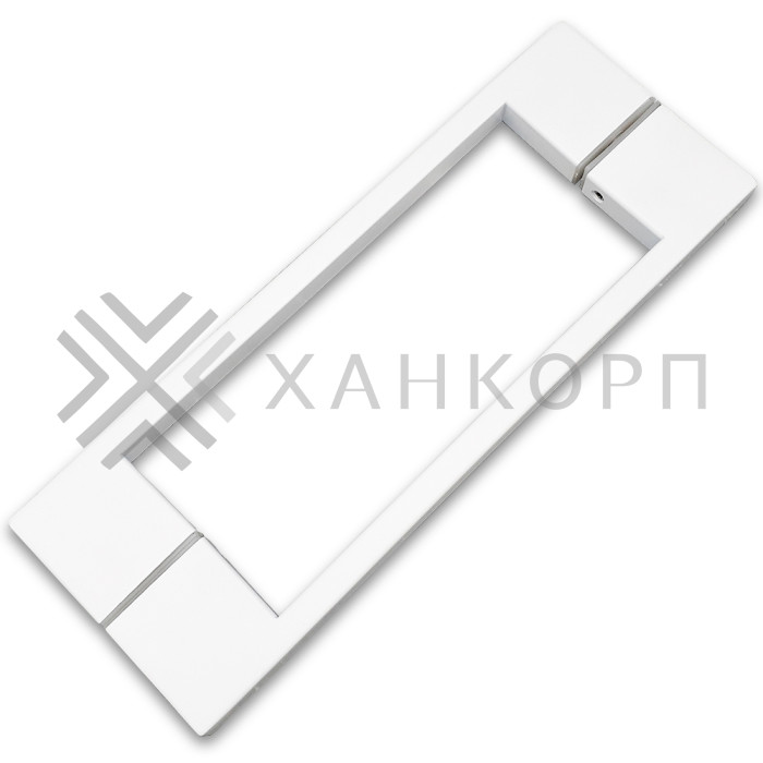 Ручка скоба FDR-90, 10х15х220х1.0 мм, нержавейка/белый