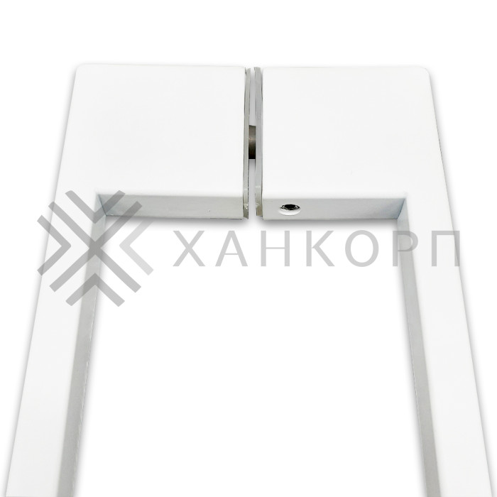 Ручка скоба FDR-90, 10х15х220х1.0 мм, нержавейка/белый