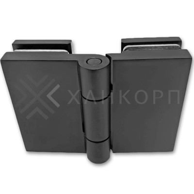 Петля Майя FDP-173 стекло-стекло 135˚-180˚, латунь/черный